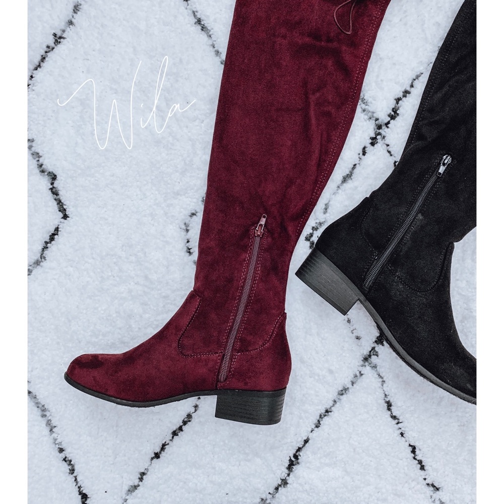 BACK IN STOCK🤩 vegan suede overtheknee boots tall - Picture 6 of 8